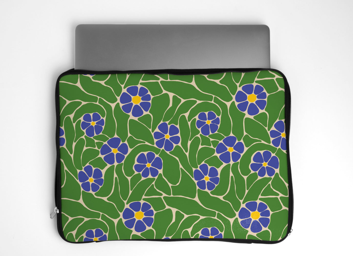 Green Bloom Laptop Sleeve