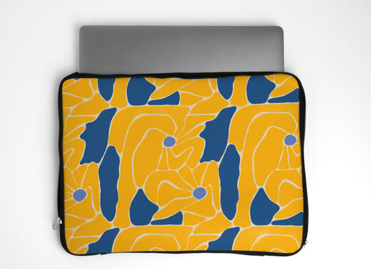 Yellow Bloom Laptop Sleeve