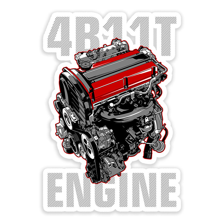 Engine 4b11t Sticker