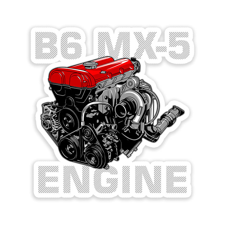 Engine b6 mx-5 Sticker