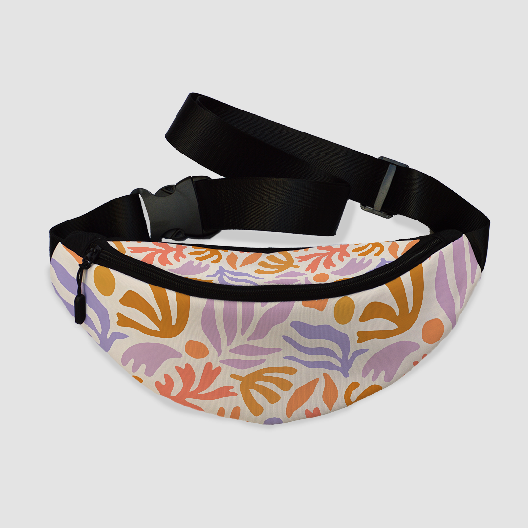 Colourful Leaves Pattern Fanny Pack