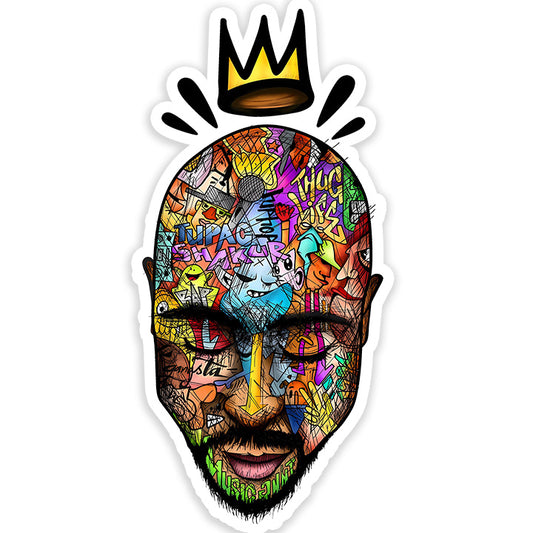 2pac Face Sticker