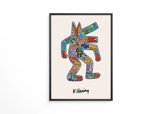 Crocodile Keith Haring Poster