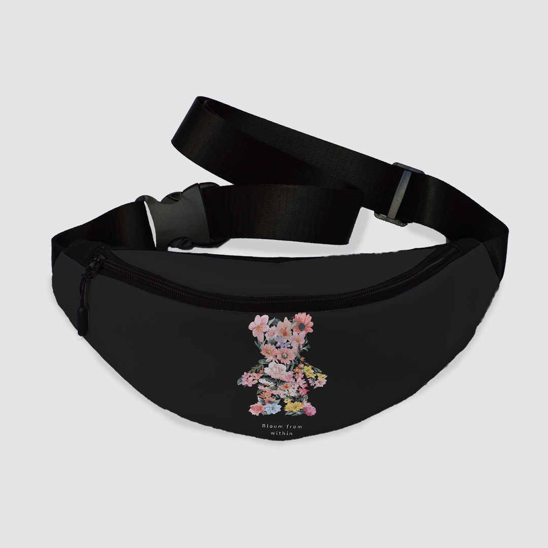 Bloom Bear Fanny Pack black 