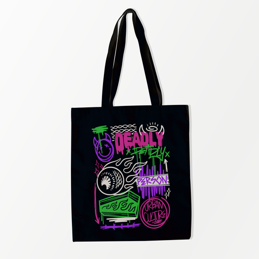 Deadly Person Tote Bag Black