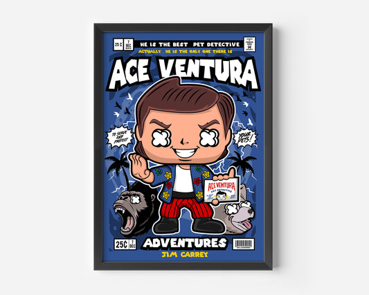 Ace Ventura Pop Poster