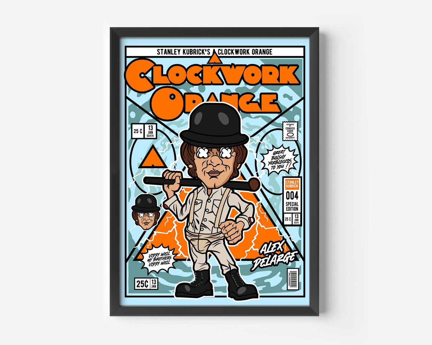 Alex Delarge Clockwork Orange Poster