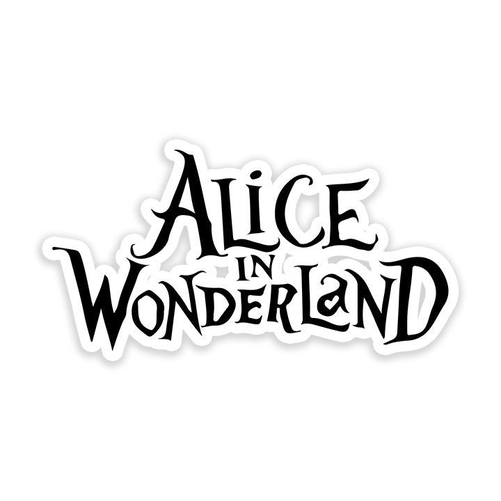 Alice in Wonderland logo Sticker