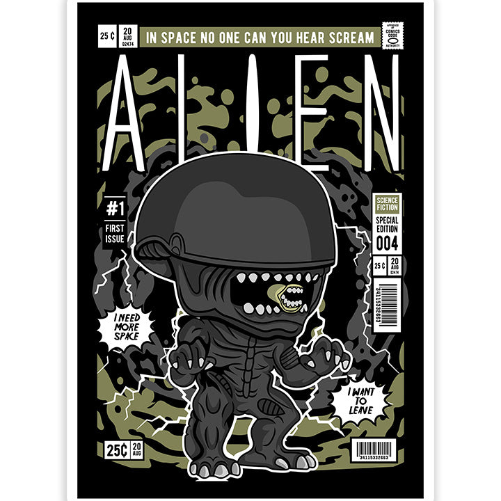 Alien Sticker