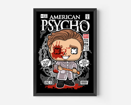 American Psycho Patrick Bateman Pop Poster