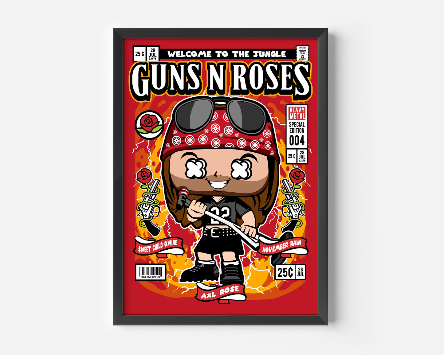 Axl Rose Pop Poster