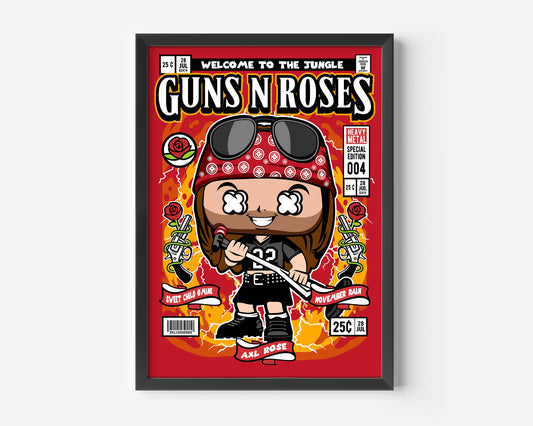 Axl Rose Pop Poster