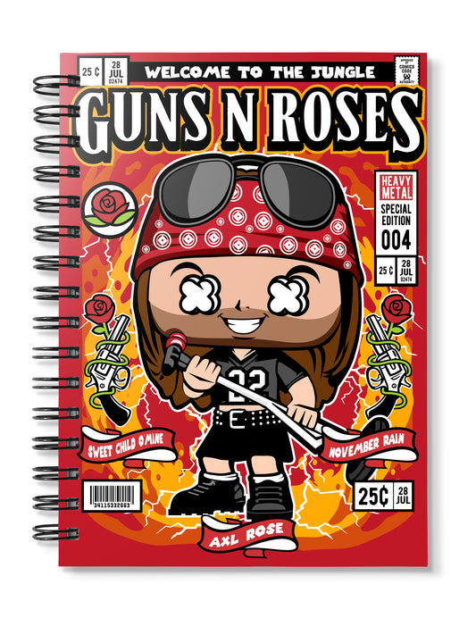 Axl Rose Guns n Roses Notebook