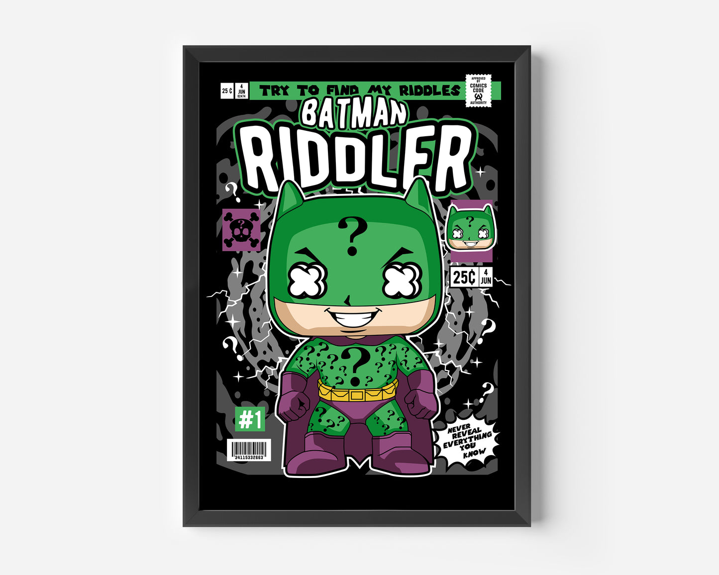 Batman Riddler Pop Poster