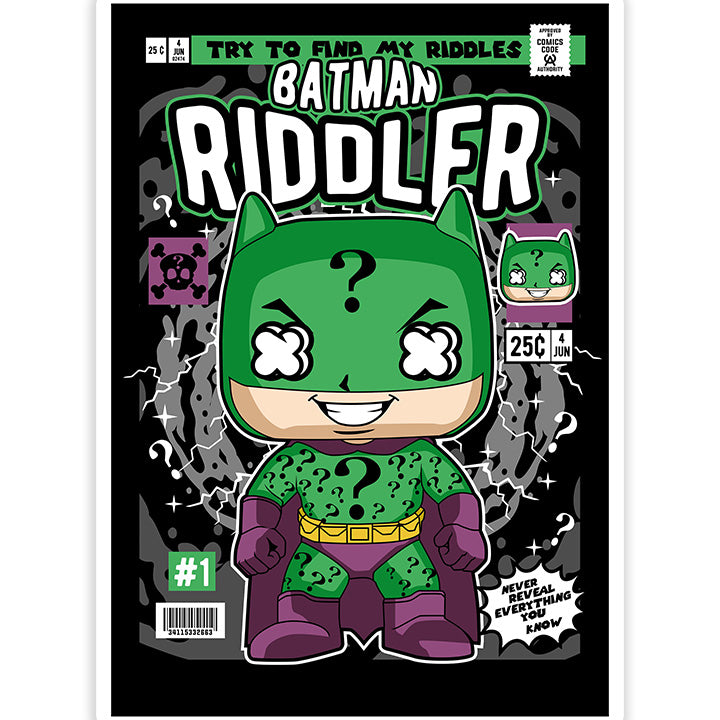 Batman Riddler Sticker