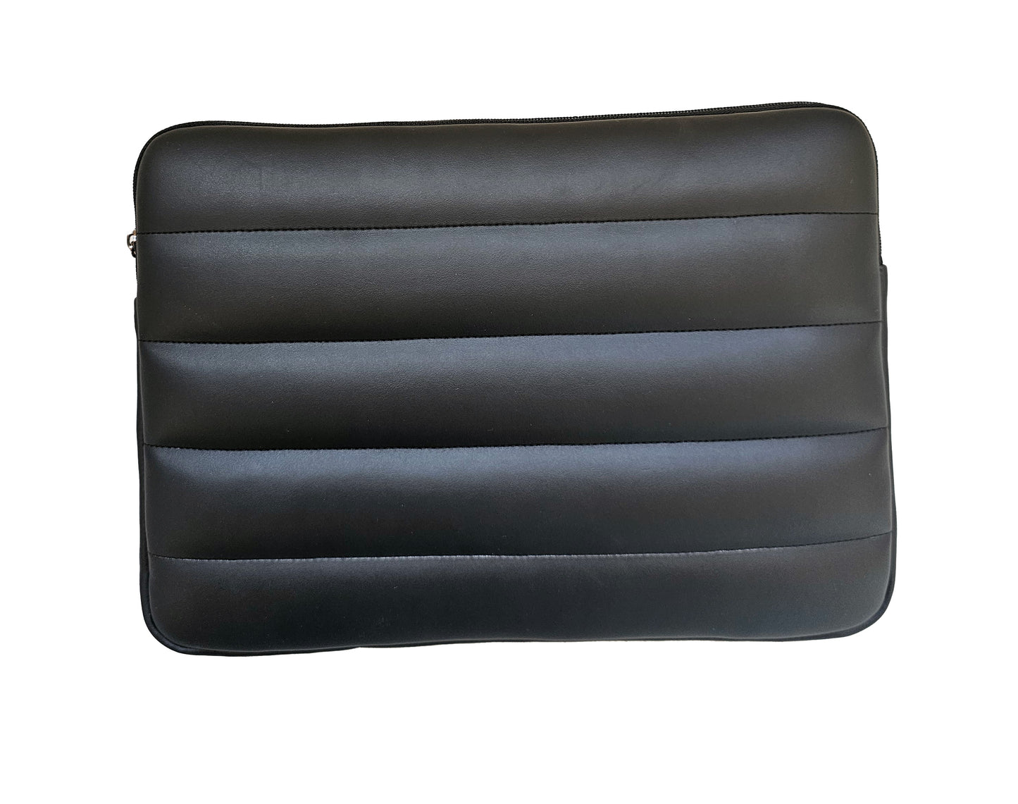 Buff Leather Laptop Sleeve Black