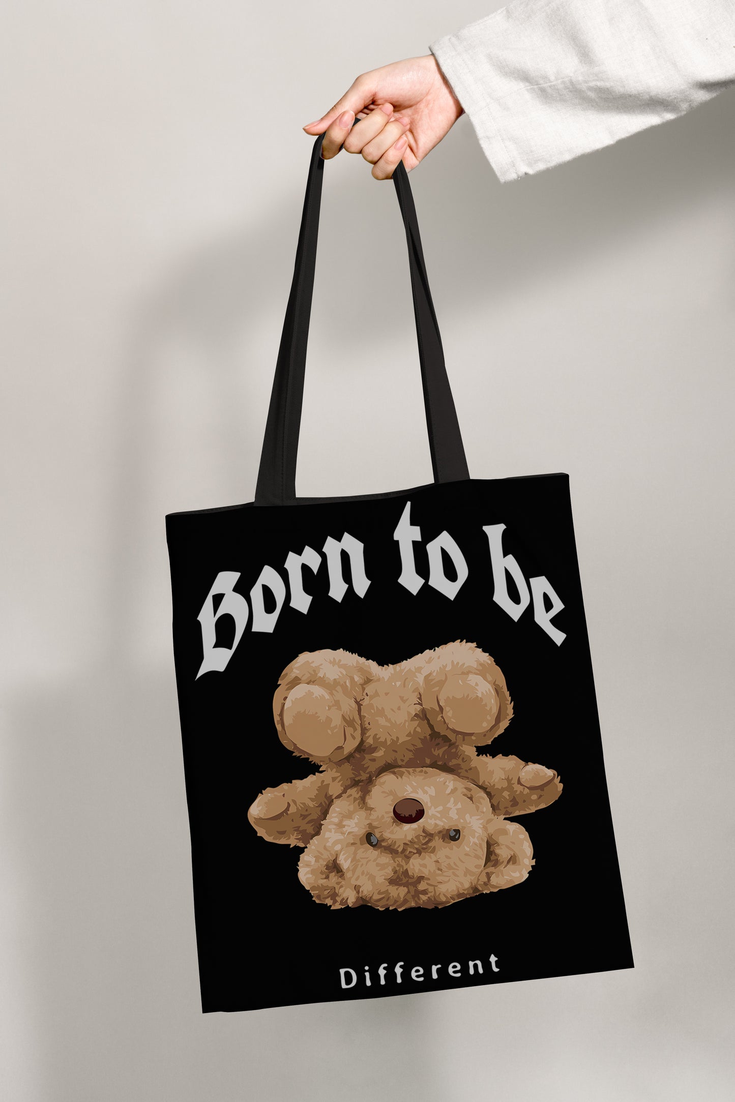 Born to be different Bear All-Over Print Tote Bag