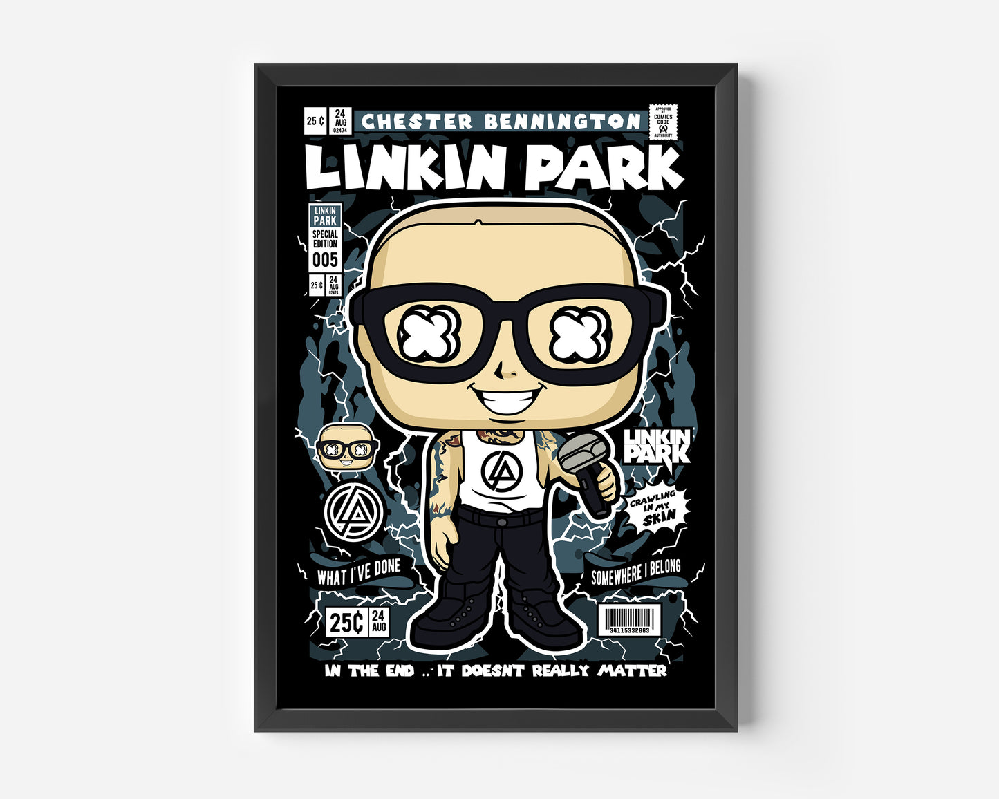 Chester Bennington Linkin Park Pop Poster