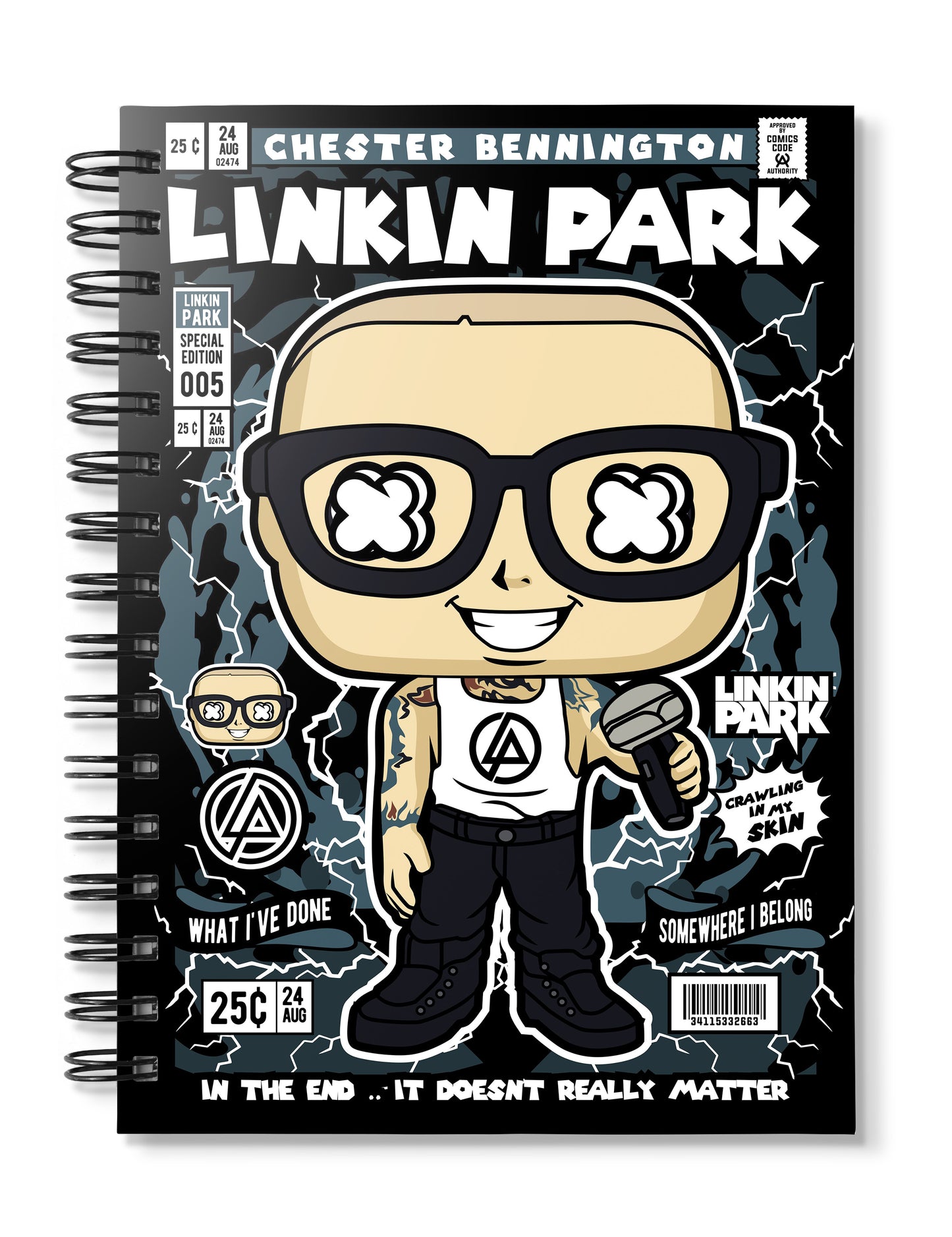 Chester Bennington Linkin Park Notebook