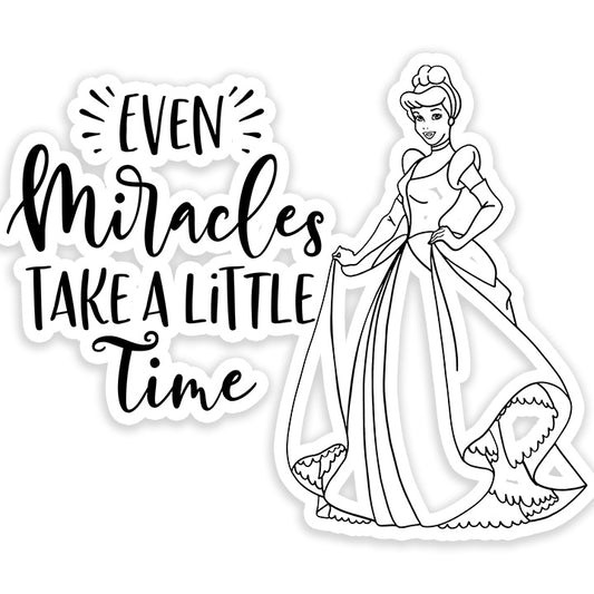 Cinderella Take little time Sticker