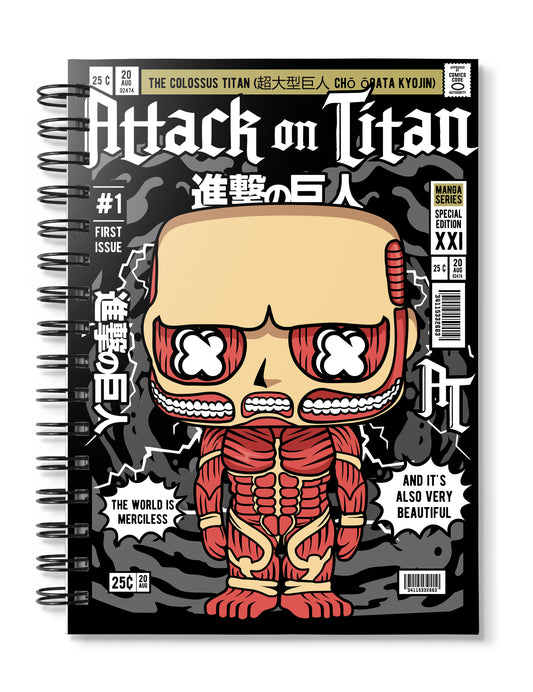 Colossal Titan Pop Art Notebook