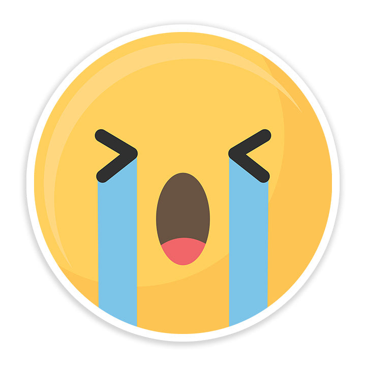 Crying face emoji Sticker