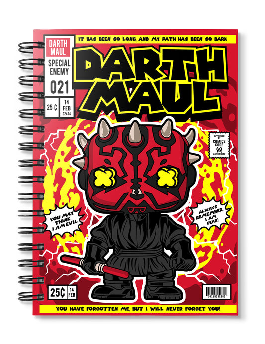 Darth Maul Star Wars Pop Art Notebook