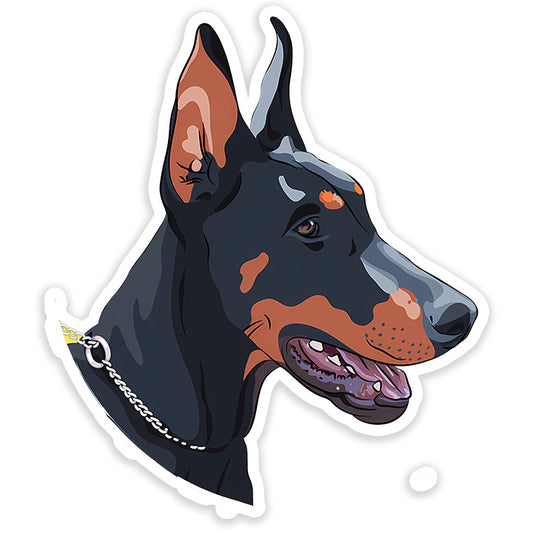 Doberman Pinscher dog Sticker