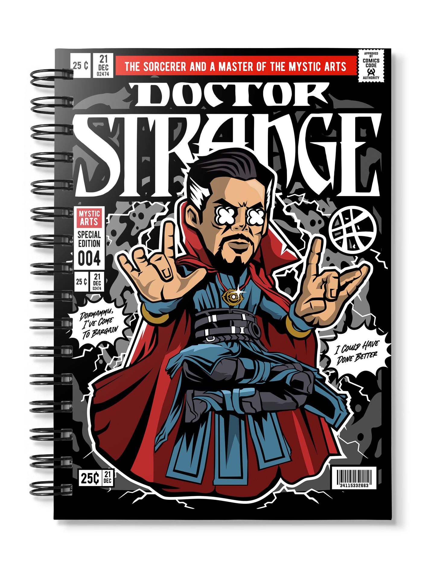 Dr Strange Pop Art Notebook