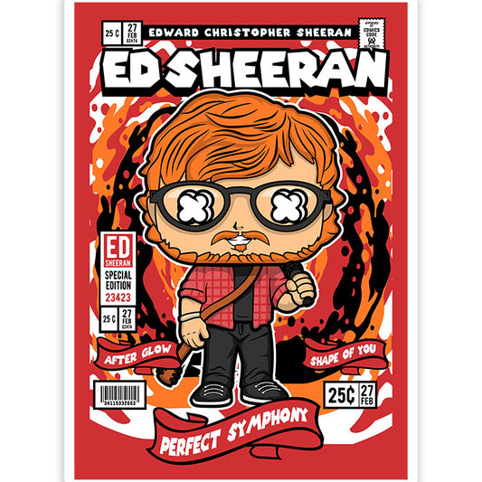 Ed Sheeran pop Art Sticker