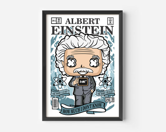 Einstein Pop Poster