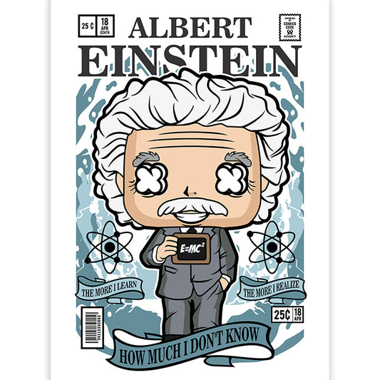 Einstein pop Art Sticker