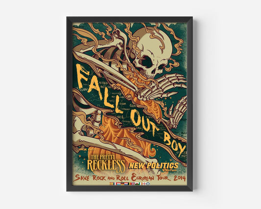 Fall out Boy Concert Poster