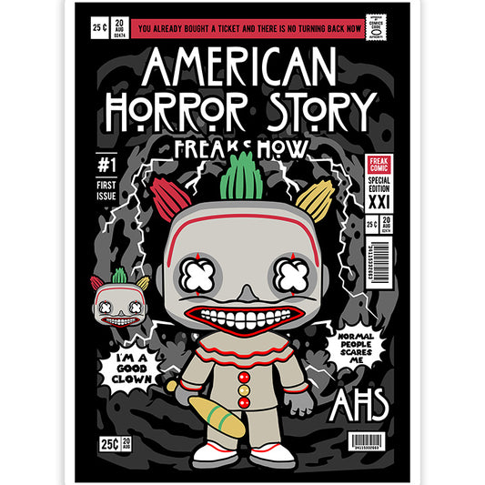 Freak Show American Horror pop Art Sticker