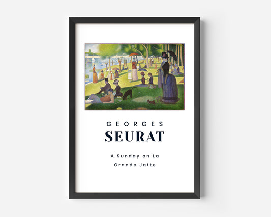 Georges Seurat A Sunday on La Grande Jatte (1884) Poster