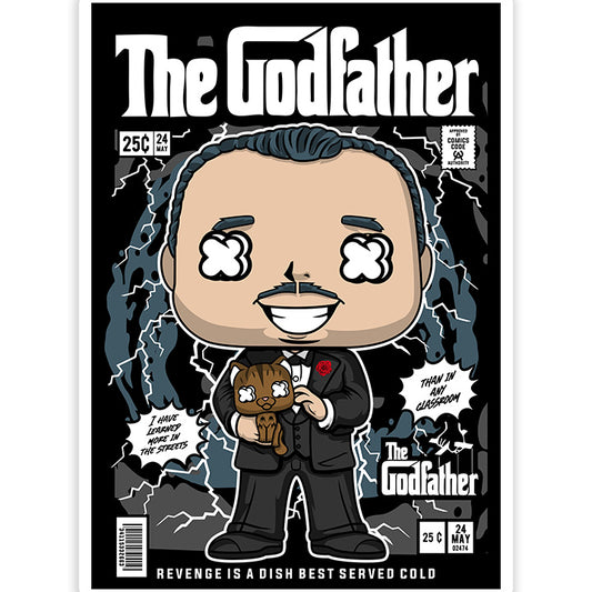 Godfather Vito Corleone pop Art Sticker