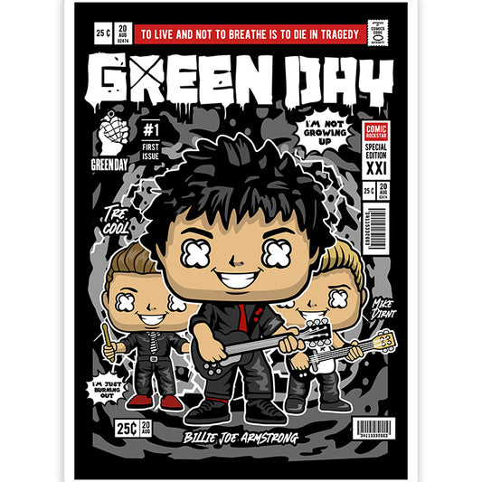 Green Day pop Art Sticker