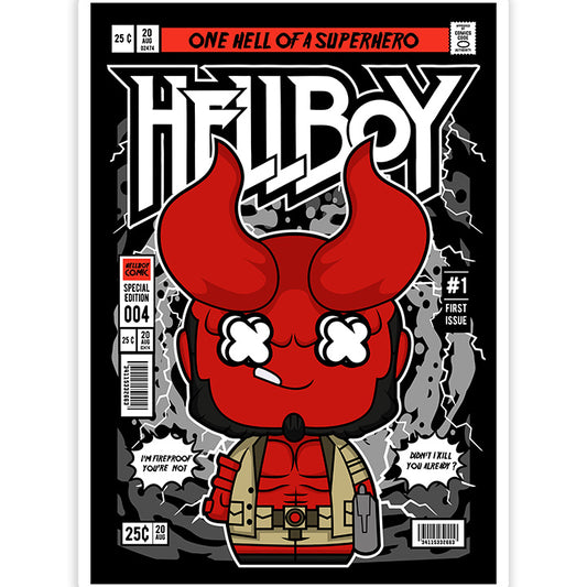 Hellboy pop Art Sticker