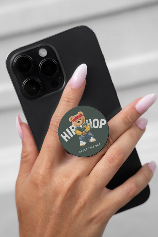 Hip Hop Bear Pop Socket