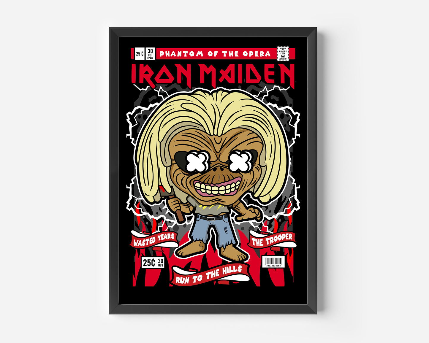 Iron Maiden Killer Eddie Pop Poster