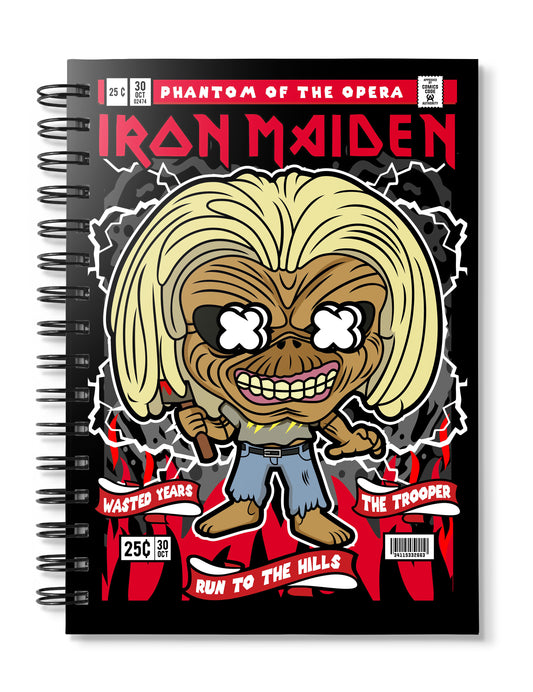 Iron Maiden Killer Eddie Pop Art Notebook