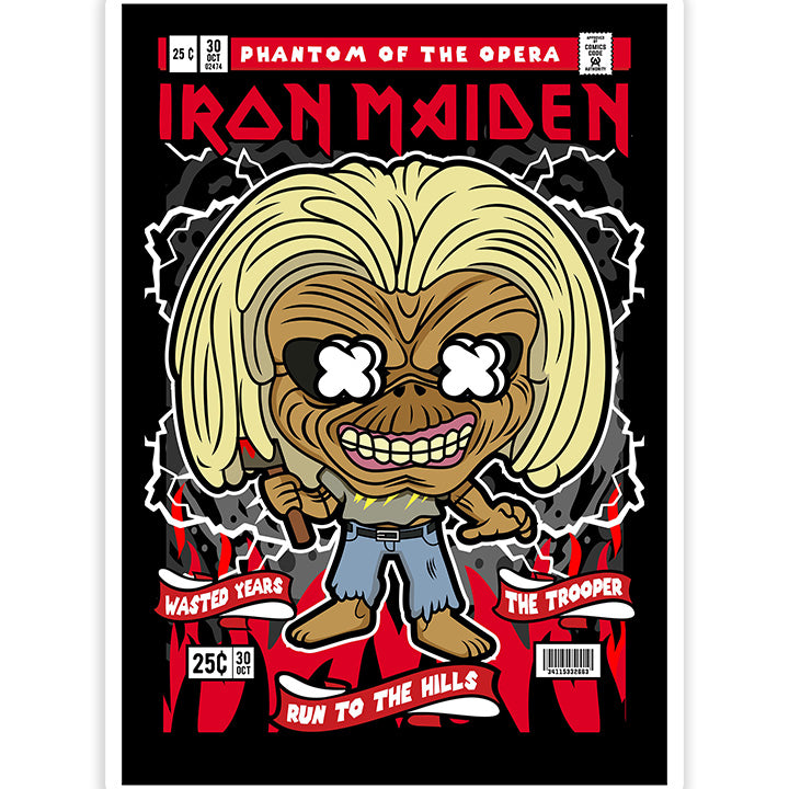 Iron Maiden Killer Eddie pop Art Sticker