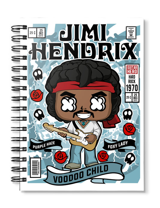 Jimmy Hendrix Pop Art Notebook