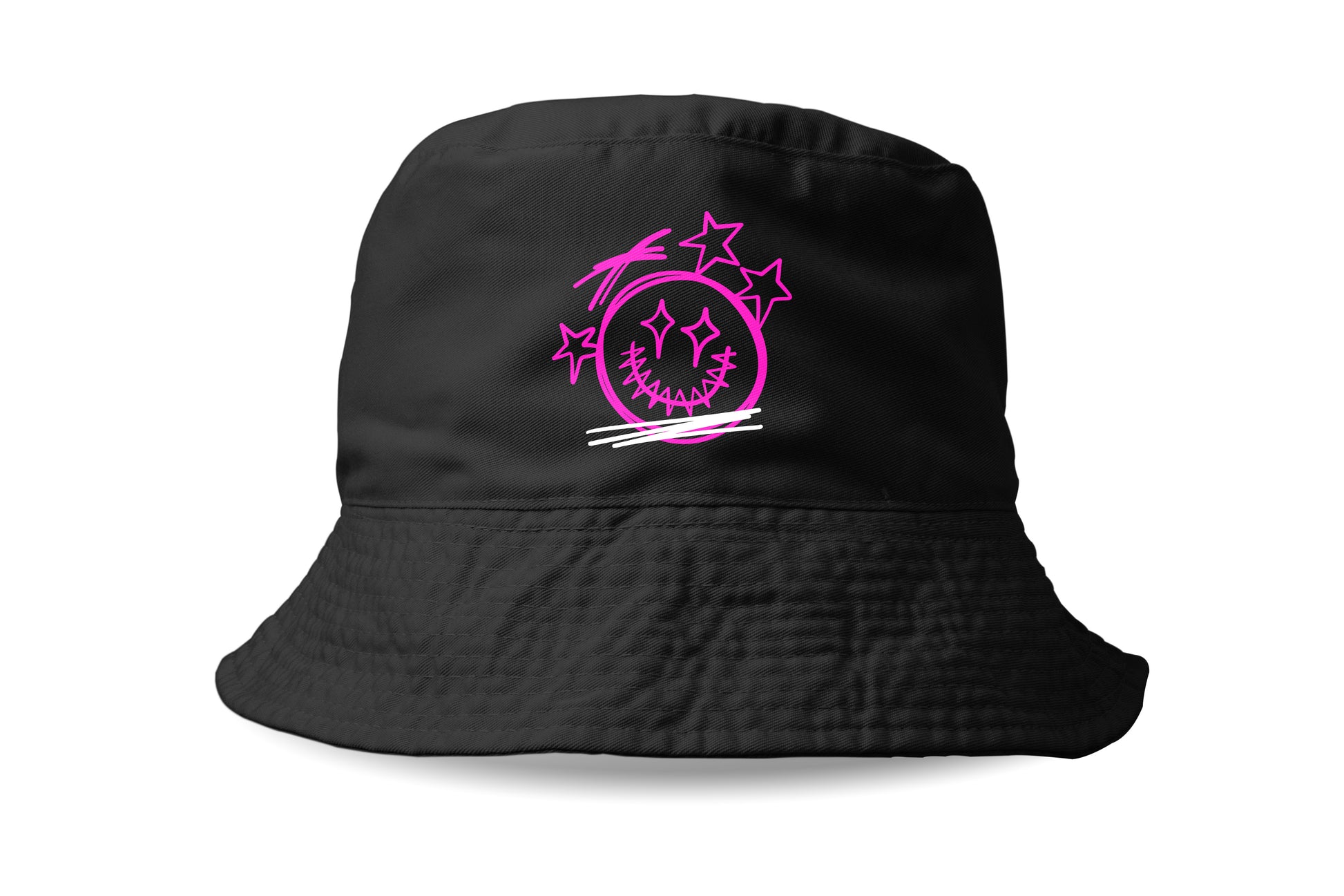 Black Keep Smiling Bucket Hat