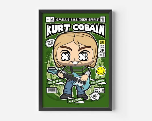 Kurt Cobain Pop Poster