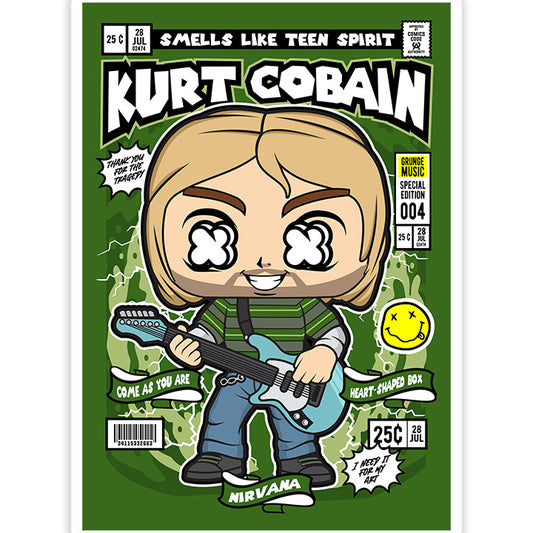 Kurt Cobain pop Art Sticker