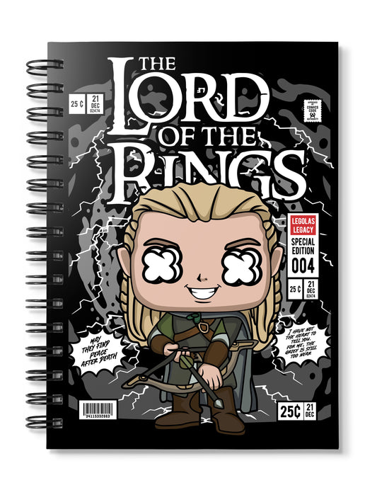 Legolas Lord Of The Rings Pop Art Notebook