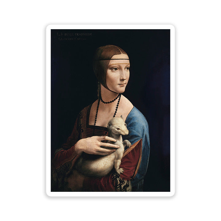 Leonardo da Vinci's Lady with an Ermine Sticker