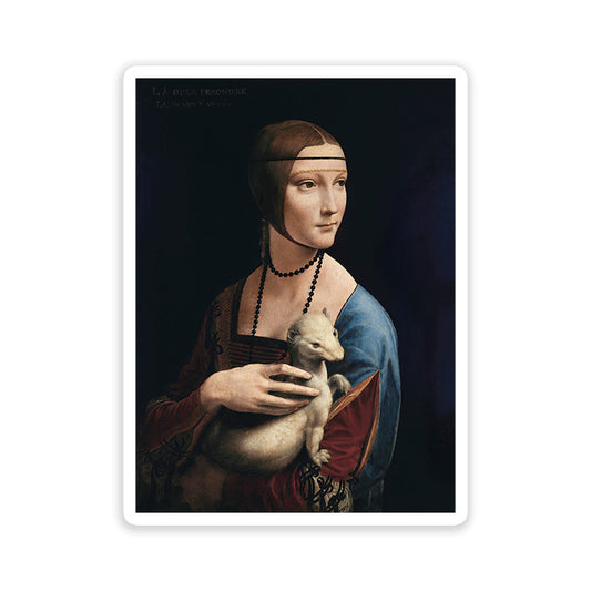 Leonardo da Vinci's Lady with an Ermine Sticker