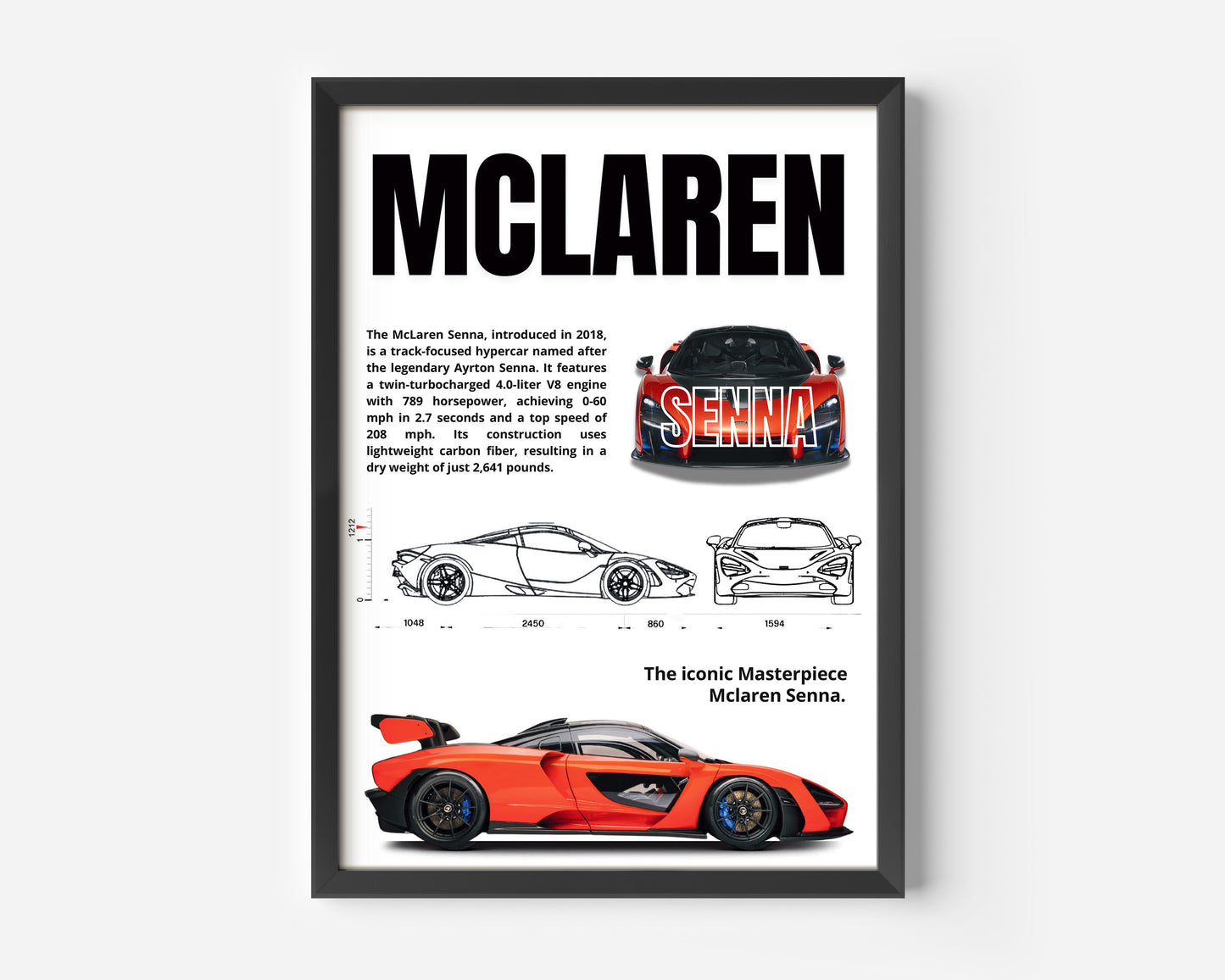 McLaren Senna Poster